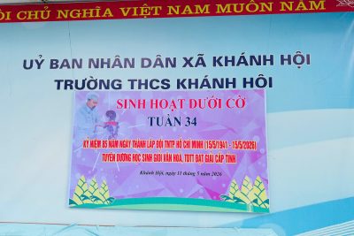 SÔI NỔI HOẠT ĐỘNG SINH HOẠT DƯỚI CỜ HƯỚNG TỚI 85 NĂM NGÀY THÀNH LẬP ĐỘI TNTP HỒ CHÍ MINH