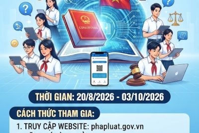 Phát động Cuộc thi trực tuyến “Tìm hiểu Hiến pháp và pháp luật trong kỷ nguyên số” năm 2026